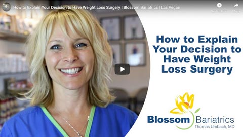 Video Thumbail - How to explain your decision to have weight loss surgery