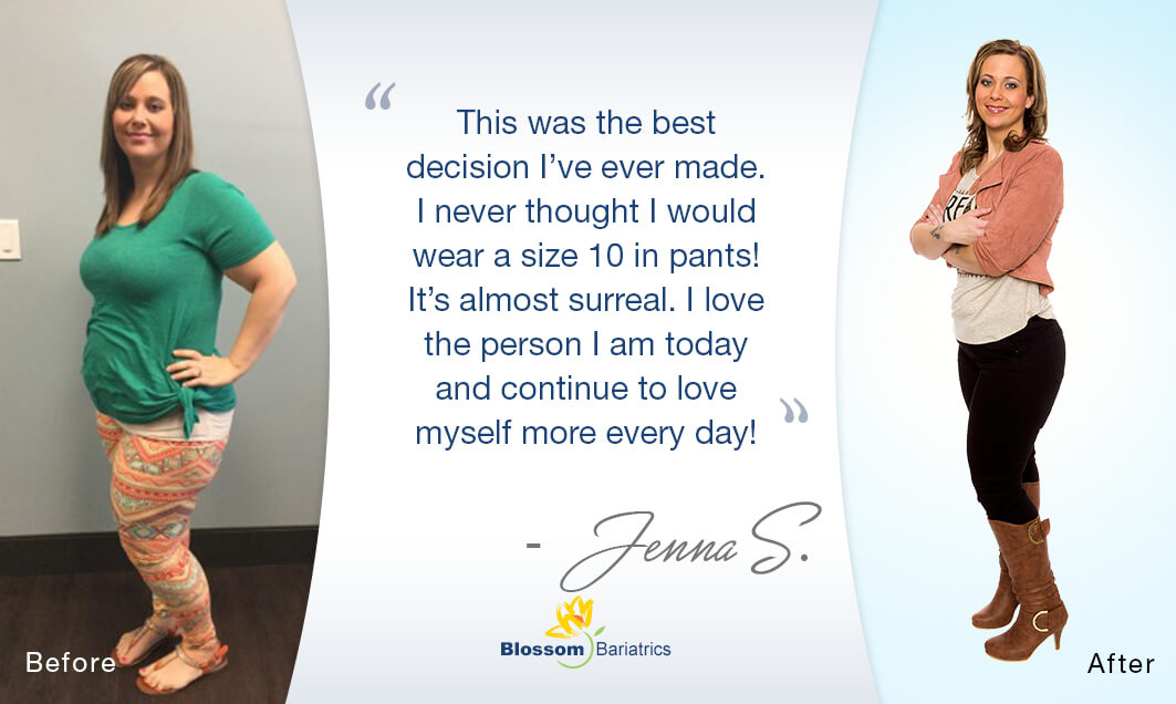 Jenna’s Weight Loss Journey*