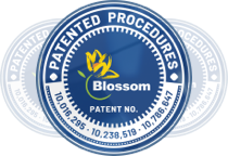 Blossom patents badge